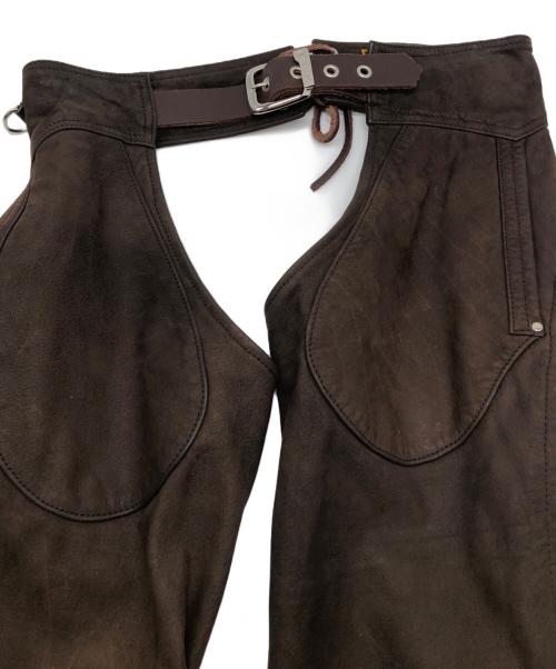 DEGNER（デグナー）DEGNER (デグナー) レザーチャップス ブラウン サイズ:Sの古着・服飾アイテム