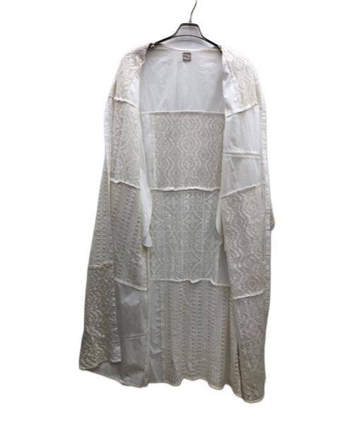 TSUHARU by samansa Mos2（ツハル バイ サマンサモスモス）TSUHARU by samansa Mos2 (ツハル バイ サマンサモスモス) シャツワンピース ホワイト サイズ:Freeの古着・服飾アイテム