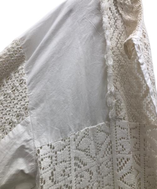 TSUHARU by samansa Mos2（ツハル バイ サマンサモスモス）TSUHARU by samansa Mos2 (ツハル バイ サマンサモスモス) シャツワンピース ホワイト サイズ:Freeの古着・服飾アイテム