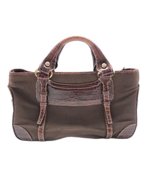 CELINE（セリーヌ）CELINE (セリーヌ) ハンドバッグ　ブギーバッグ ブラウンの古着・服飾アイテム