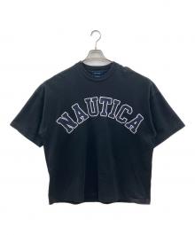 NAUTICA（ノーティカ）の古着「半袖刺繍スウェット」｜ブラック