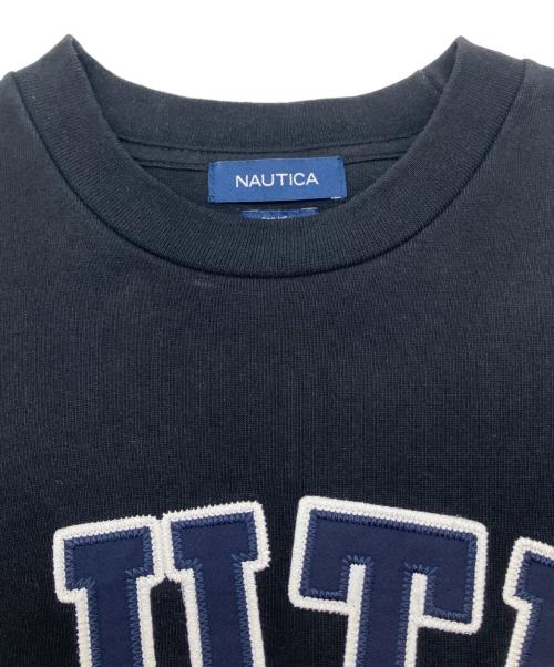 NAUTICA（ノーティカ）NAUTICA (ノーティカ) 半袖刺繍スウェット ブラック サイズ:XLの古着・服飾アイテム