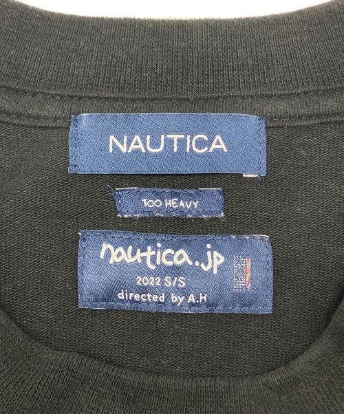 NAUTICA（ノーティカ）NAUTICA (ノーティカ) 半袖刺繍スウェット ブラック サイズ:XLの古着・服飾アイテム