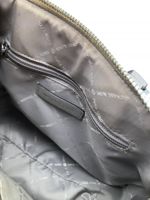 MICHAEL KORS（マイケル・コース）MICHAEL KORS (マイケルコース) 2WAYバッグ ホワイト×グレーの古着・服飾アイテム