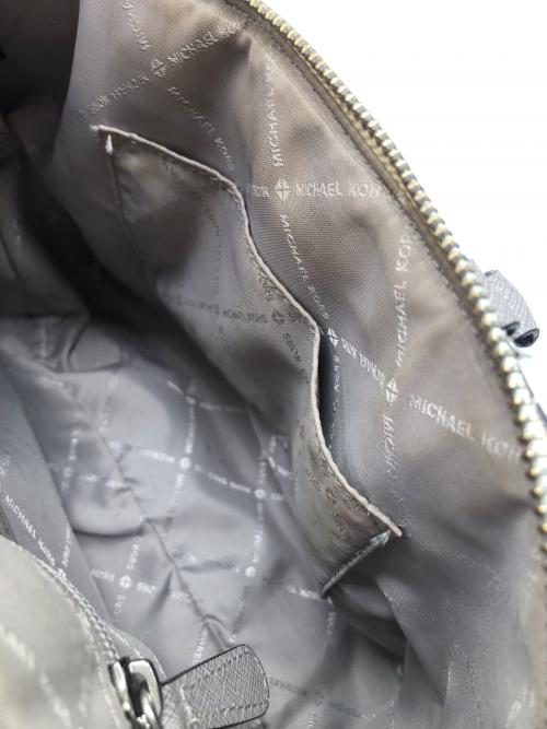 MICHAEL KORS（マイケル・コース）MICHAEL KORS (マイケルコース) 2WAYバッグ ホワイト×グレーの古着・服飾アイテム