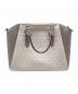 MICHAEL KORS (マイケルコース) 2WAYバッグ ホワイト×グレー：5000円