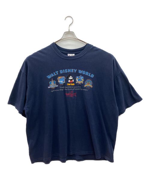 Walt Disney World（ウォルトディズニーワールド）Walt Disney World (ウォルトディズニーワールド) 90sプリントTシャツ ネイビー サイズ:XXLの古着・服飾アイテム