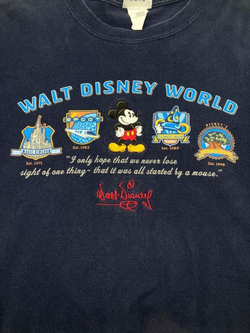 Walt Disney World（ウォルトディズニーワールド）Walt Disney World (ウォルトディズニーワールド) 90sプリントTシャツ ネイビー サイズ:XXLの古着・服飾アイテム