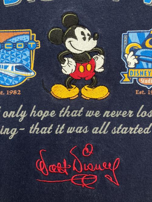 Walt Disney World（ウォルトディズニーワールド）Walt Disney World (ウォルトディズニーワールド) 90sプリントTシャツ ネイビー サイズ:XXLの古着・服飾アイテム