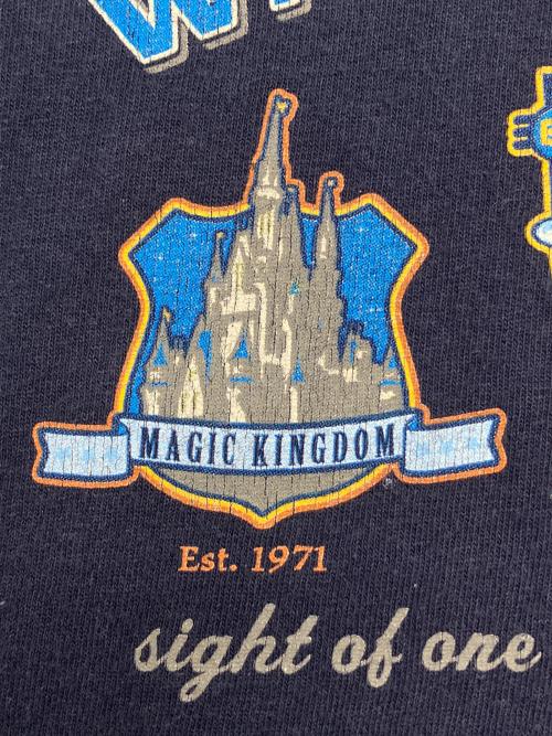 Walt Disney World（ウォルトディズニーワールド）Walt Disney World (ウォルトディズニーワールド) 90sプリントTシャツ ネイビー サイズ:XXLの古着・服飾アイテム