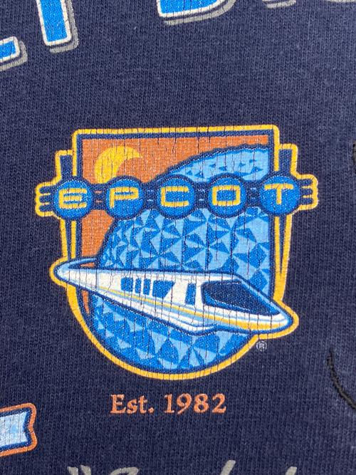 Walt Disney World（ウォルトディズニーワールド）Walt Disney World (ウォルトディズニーワールド) 90sプリントTシャツ ネイビー サイズ:XXLの古着・服飾アイテム