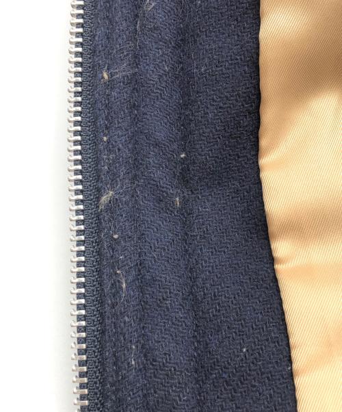 FRED PERRY（フレッドペリー）FRED PERRY (フレッドペリー) キルティングハンティングジャケット ネイビー×ブラウン サイズ:Mの古着・服飾アイテム