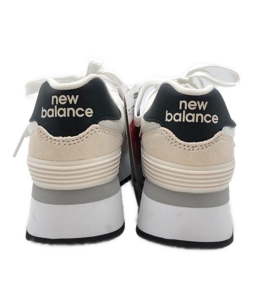 NEW BALANCE（ニューバランス）NEW BALANCE (ニューバランス) 厚底スニーカー　NEW BALANCE（ニューバランス）WL574ZAH アイボリー サイズ:23.0 未使用品の古着・服飾アイテム