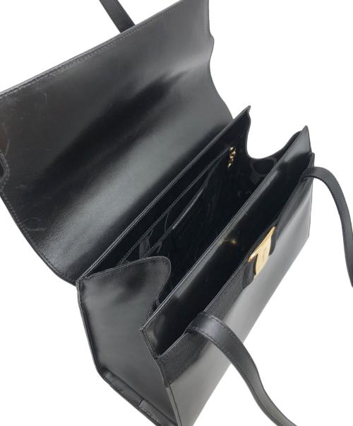 Salvatore Ferragamo（サルヴァトーレ フェラガモ）Salvatore Ferragamo (サルヴァトーレ フェラガモ) ハンドバッグ　ヴァラリボン ブラックの古着・服飾アイテム