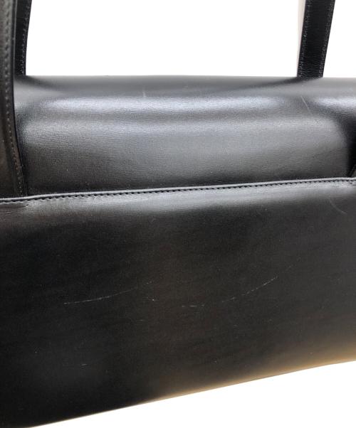 Salvatore Ferragamo（サルヴァトーレ フェラガモ）Salvatore Ferragamo (サルヴァトーレ フェラガモ) ハンドバッグ　ヴァラリボン ブラックの古着・服飾アイテム