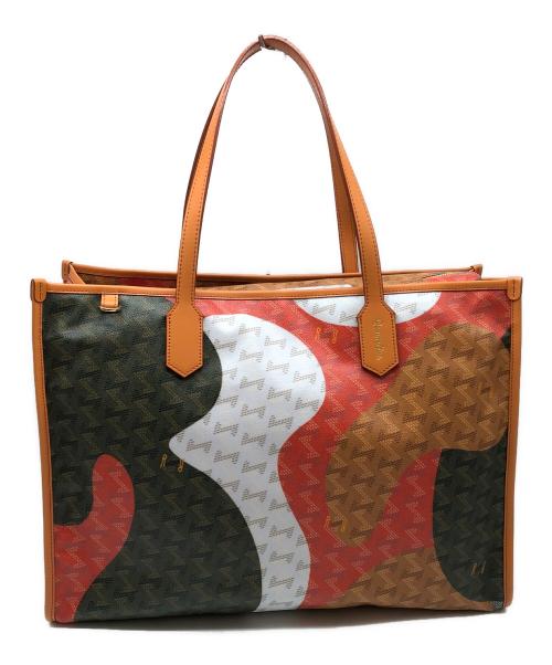 Resurrection（レザレクション）Resurrection (レザレクション) ラニウススクエアビッグ ブラウン×グリーンの古着・服飾アイテム