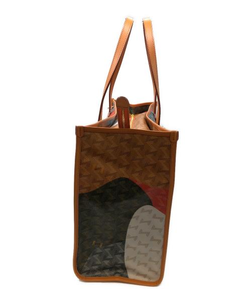 Resurrection（レザレクション）Resurrection (レザレクション) ラニウススクエアビッグ ブラウン×グリーンの古着・服飾アイテム