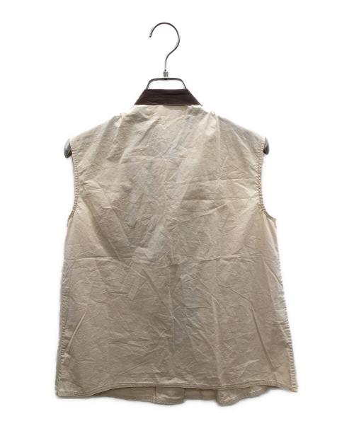 MARNI（マルニ）MARNI (マルニ) ノースリーブブラウス アイボリー×ブラウン サイズ:40の古着・服飾アイテム