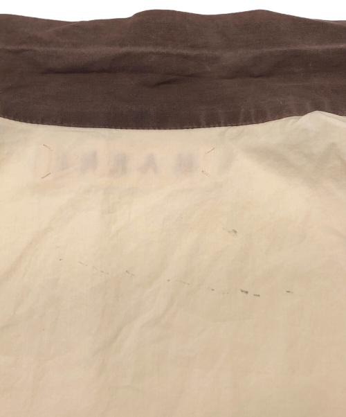 MARNI（マルニ）MARNI (マルニ) ノースリーブブラウス アイボリー×ブラウン サイズ:40の古着・服飾アイテム