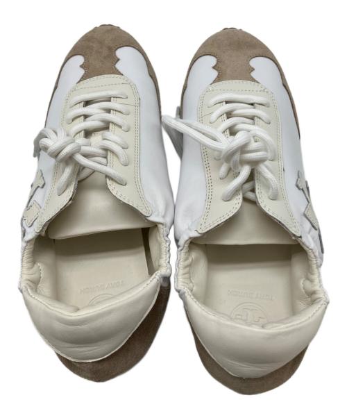 TORY BURCH（トリーバーチ）TORY BURCH (トリーバーチ) スニーカー ホワイト×ベージュ サイズ:24.5の古着・服飾アイテム