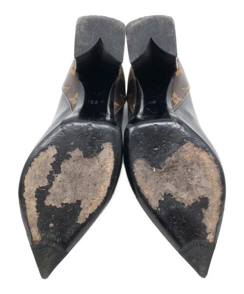 LOUIS VUITTON（ルイ ヴィトン）LOUIS VUITTON (ルイ ヴィトン) パンプス　モノグラム・リバース　マッチメイクライン ブラック×ブラウン サイズ:35の古着・服飾アイテム