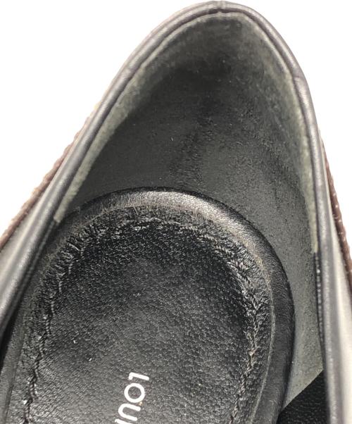 LOUIS VUITTON（ルイ ヴィトン）LOUIS VUITTON (ルイ ヴィトン) パンプス　モノグラム・リバース　マッチメイクライン ブラック×ブラウン サイズ:35の古着・服飾アイテム