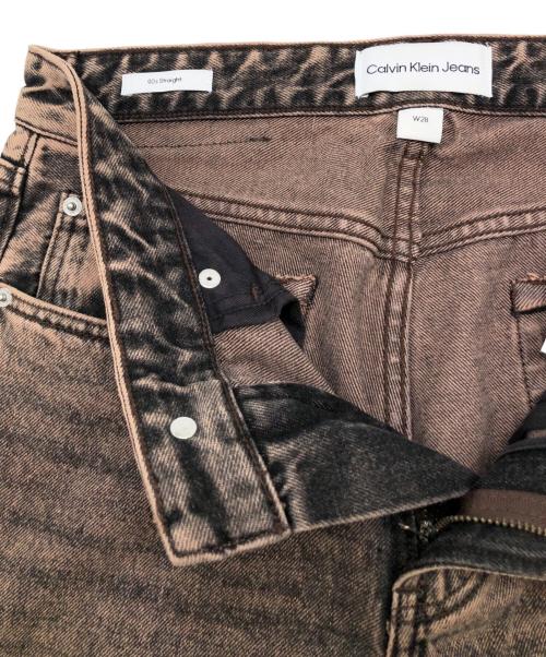 Calvin Klein Jeans（カルバンクラインジーンズ）Calvin Klein Jeans (カルバンクラインジーンズ) デニムパンツ　90s Straight ブラウン サイズ:W28　165/70Aの古着・服飾アイテム