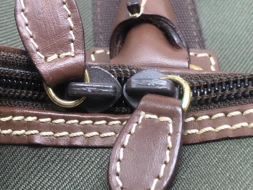 HUNTING WORLD（ハンティングワールド）HUNTING WORLD (ハンティングワールド) 　ボストンバッグ グリーン×ブラウンの古着・服飾アイテム