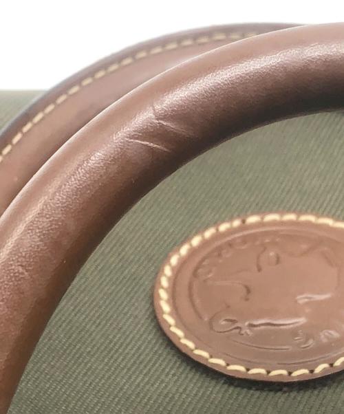 HUNTING WORLD（ハンティングワールド）HUNTING WORLD (ハンティングワールド) 　ボストンバッグ グリーン×ブラウンの古着・服飾アイテム