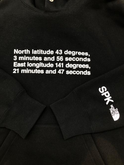THE NORTH FACE（ザ ノース フェイス）THE NORTH FACE (ザ ノース フェイス) プルオーバーパーカー 札幌限定 Sapporo Souvenir Hoodie ブラック サイズ:L 未使用品の古着・服飾アイテム