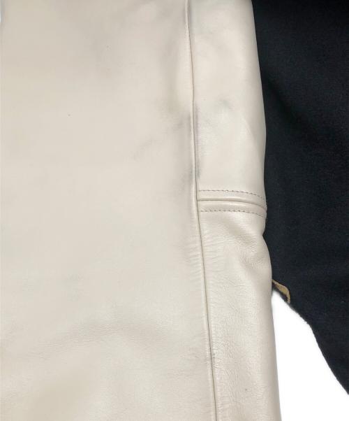 INDIAN MOTORCYCLE（インディアンモーターサイクル）INDIAN MOTORCYCLE (インディアンモーターサイクル) BETTY BOOP (ベティー・ブープ) スタジャン ブラック×アイボリー サイズ:XXLの古着・服飾アイテム