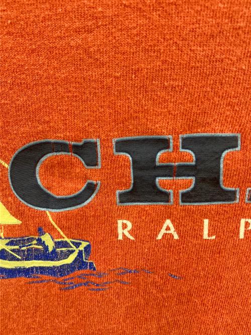 CHAPS RALPH LAUREN（チャップス ラルフローレン）CHAPS RALPH LAUREN (チャップス ラルフローレン) 90sプリントTシャツ レッド サイズ:Lの古着・服飾アイテム