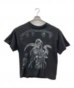 DELTAデルタ）の古着「00sプリントTシャツ　PRO WEIGHT　2枚タグ」｜ブラック