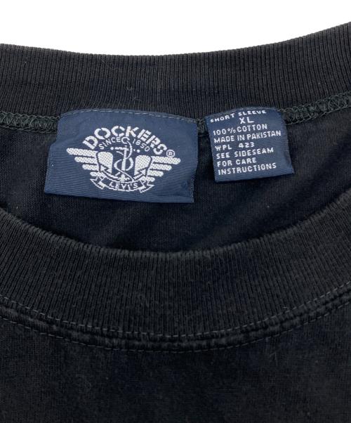 LEVI'S（リーバイス）LEVI'S (リーバイス) 90sポケットTシャツ　DOCKERS ブラック サイズ:XLの古着・服飾アイテム