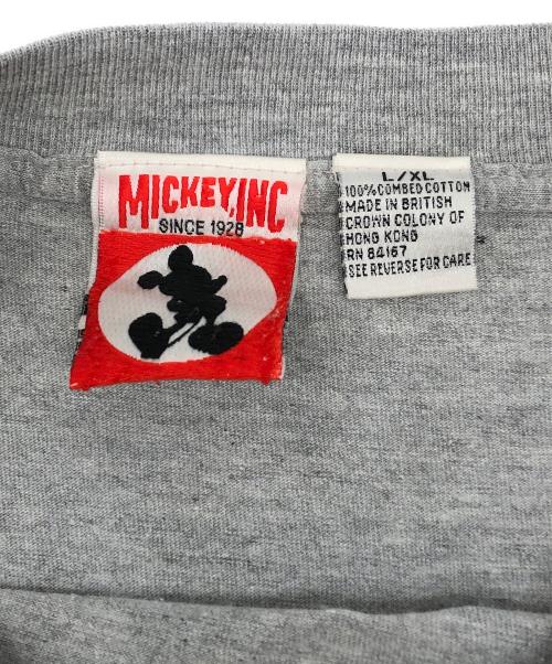 MICKEY（ミッキー）MICKEY (ミッキー) 90sキャラクターTシャツ　古着 グレー サイズ:L/XLの古着・服飾アイテム