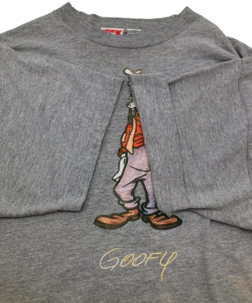 MICKEY（ミッキー）MICKEY (ミッキー) 90sキャラクターTシャツ　古着 グレー サイズ:L/XLの古着・服飾アイテム