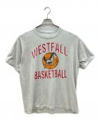 SCREEN STARSスクリーンズスターズ）の古着「90sプリントTシャツ BEST 黒タグ　シングルステッチ」｜グレー