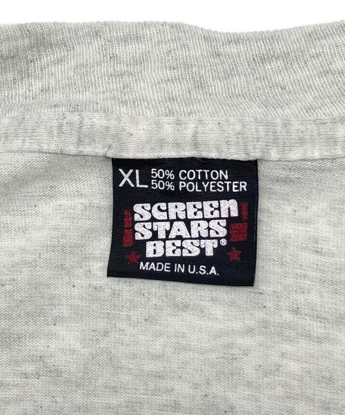 SCREEN STARS（スクリーンズスターズ）SCREEN STARS (スクリーンズスターズ) 90sプリントTシャツ BEST 黒タグ　シングルステッチ グレー サイズ:XLの古着・服飾アイテム