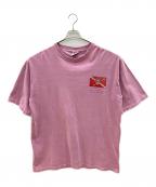 ）の古着「90sプリントTシャツ USA製 古着」｜ピンク