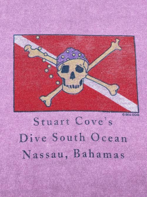 SEA DOG（シードッグ）SEA DOG (シードッグ) 90sプリントTシャツ USA製 古着 ピンク サイズ:XLの古着・服飾アイテム