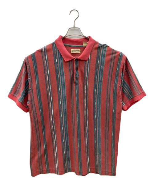 ST JOHN'S BAY（セントジョンズベイ）ST JOHN'S BAY (セントジョンズベイ) 90sポロシャツ レッド×グリーン サイズ:Lの古着・服飾アイテム