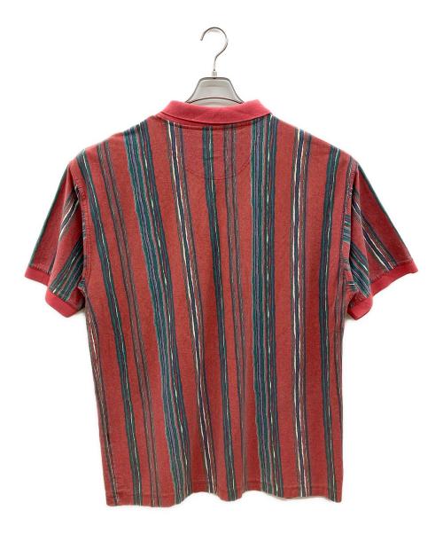 ST JOHN'S BAY（セントジョンズベイ）ST JOHN'S BAY (セントジョンズベイ) 90sポロシャツ レッド×グリーン サイズ:Lの古着・服飾アイテム