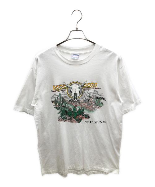 ALL SPORT（オールスポーツ）ALL SPORT (オールスポーツ) 90sプリントTシャツ TEXAS 古着 ホワイト サイズ:Lの古着・服飾アイテム