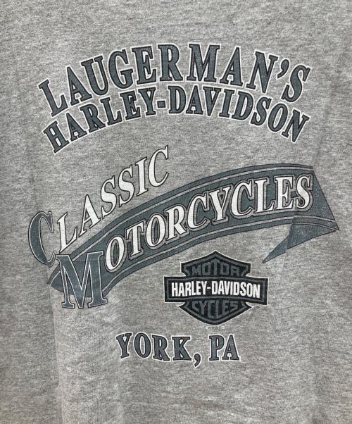 HARLEY-DAVIDSON（ハーレーダビッドソン）HARLEY-DAVIDSON (ハーレーダビッドソン) プリントTシャツ グレー サイズ:XLの古着・服飾アイテム