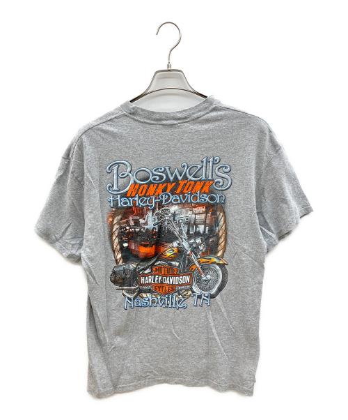 HARLEY-DAVIDSON（ハーレーダビッドソン）HARLEY-DAVIDSON (ハーレーダビッドソン) プリントTシャツ　古着 グレー サイズ:不明の古着・服飾アイテム