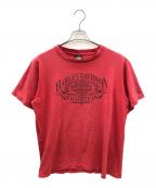 HARLEY-DAVIDSON×HOLOUBEKハーレーダビッドソン×ホロウベック）の古着「00sプリントTシャツ」｜レッド
