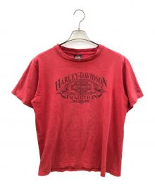 HARLEY-DAVIDSON×HOLOUBEK（ハーレーダビッドソン×ホロウベック）の古着「00sプリントTシャツ」｜レッド