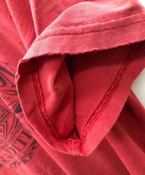 HARLEY-DAVIDSON（ハーレーダビッドソン）HARLEY-DAVIDSON (ハーレーダビッドソン) HOLOUBEK (ホロウベック) 00sプリントTシャツ レッド サイズ:Lの古着・服飾アイテム