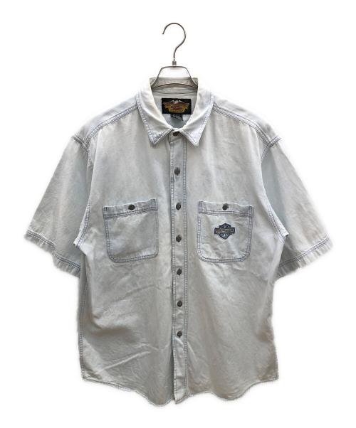 HARLEY-DAVIDSON（ハーレーダビッドソン）HARLEY-DAVIDSON (ハーレーダビッドソン) 90sデニムシャツ　古着 インディゴ サイズ:XLの古着・服飾アイテム