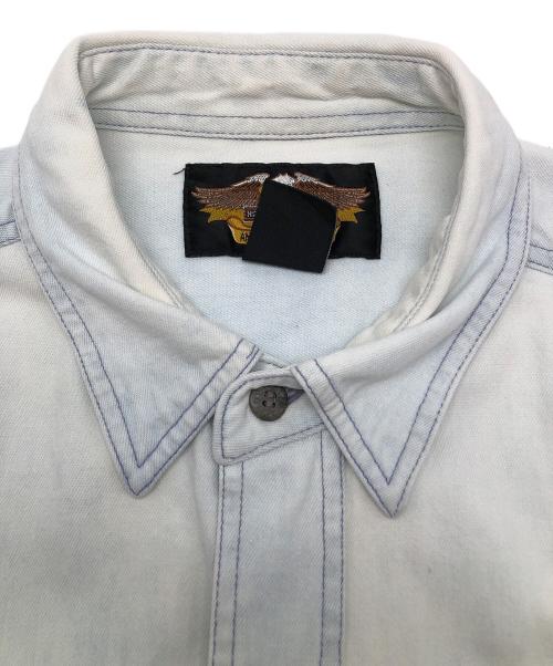 HARLEY-DAVIDSON（ハーレーダビッドソン）HARLEY-DAVIDSON (ハーレーダビッドソン) 90sデニムシャツ　古着 インディゴ サイズ:XLの古着・服飾アイテム